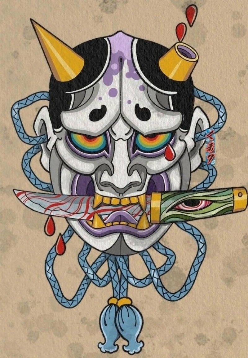 Ảnh hình xăm nhật cổ với họa tiết rồng truyền thống nổi bật