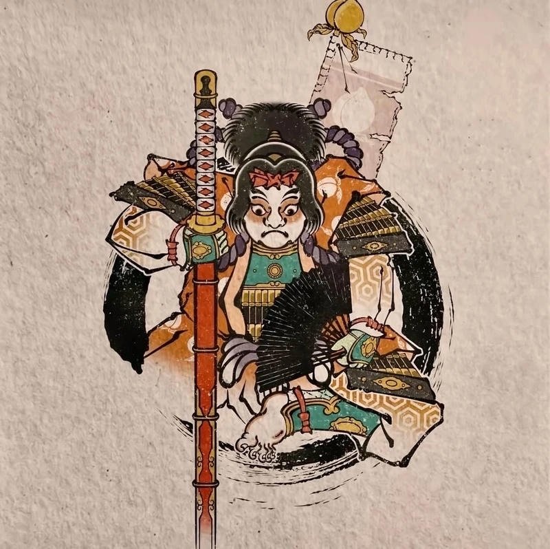 Góc nhìn chi tiết hình xăm nhật cổ với nét vẽ tinh xảo