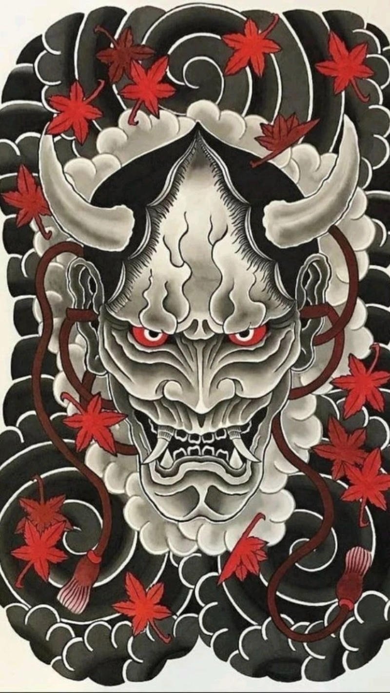 Hình ảnh hình xăm nhật cổ với hoa mẫu đơn tinh tế