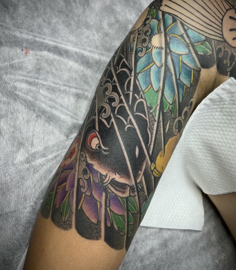 Mẫu hình xăm cá chép Nhật đẹp