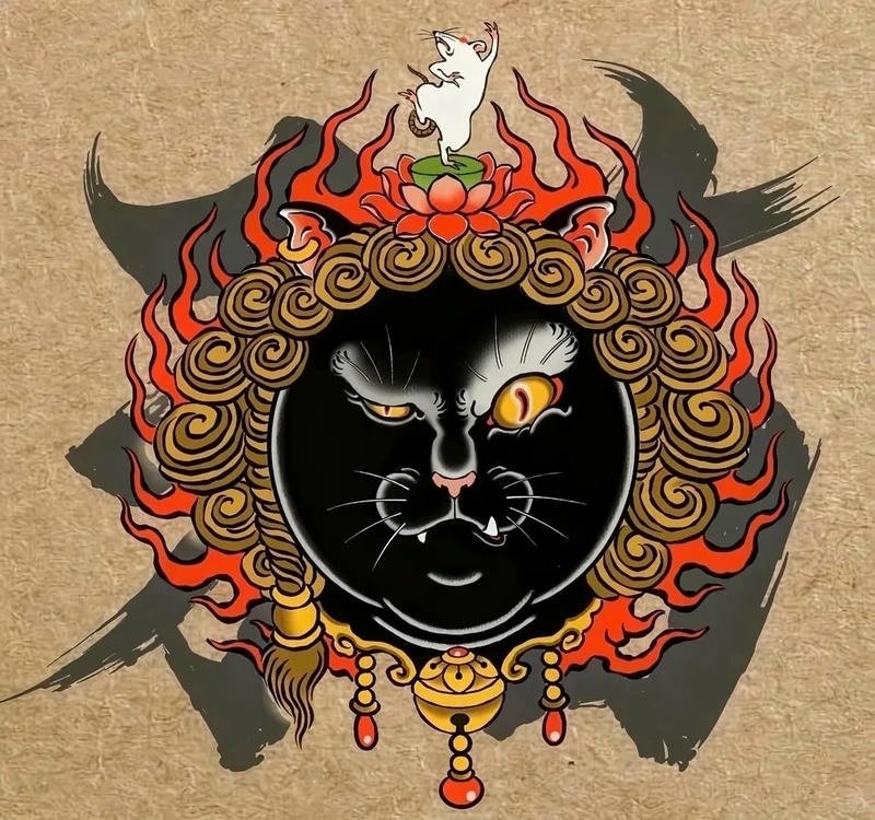 Phong cách irezumi thể hiện rõ trong hình xăm nhật cổ