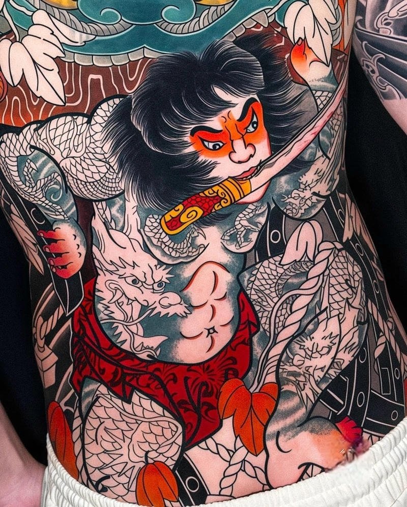 Tải ảnh xăm hình yakuza với thiết kế irezumi nổi bật