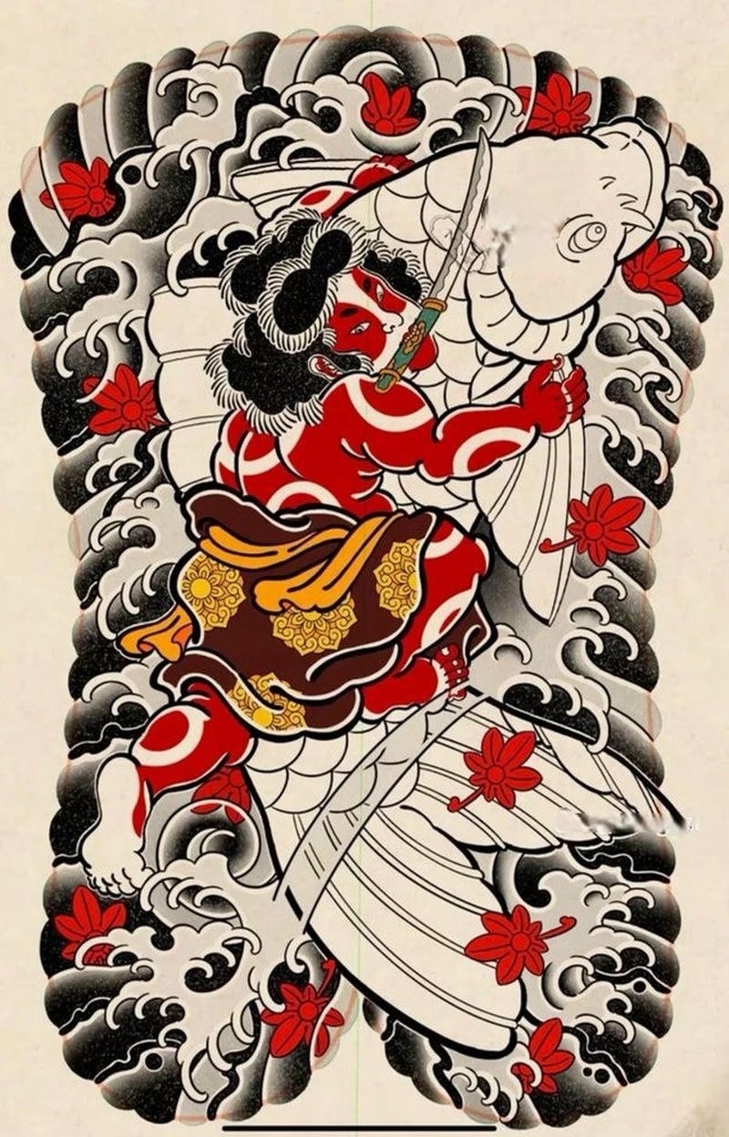 Tải hình xăm nhật cổ đẹp làm hình tham khảo tattoo