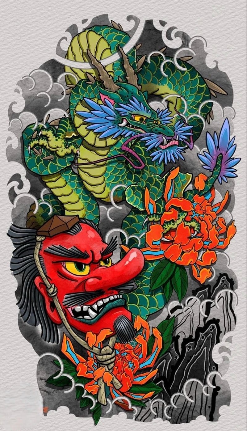 Tải mẫu ảnh xăm hình đẹp với thiết kế irezumi