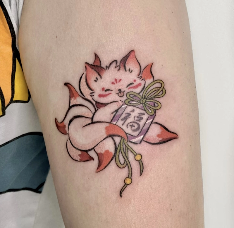 Tattoo con cáo phá cách độc đáo cá tính