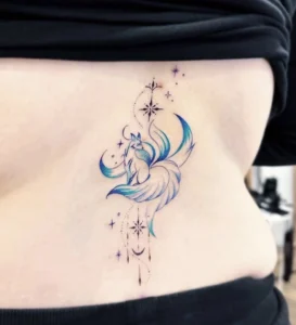 Tattoo con cáo sắc nét chi tiết tinh xảo