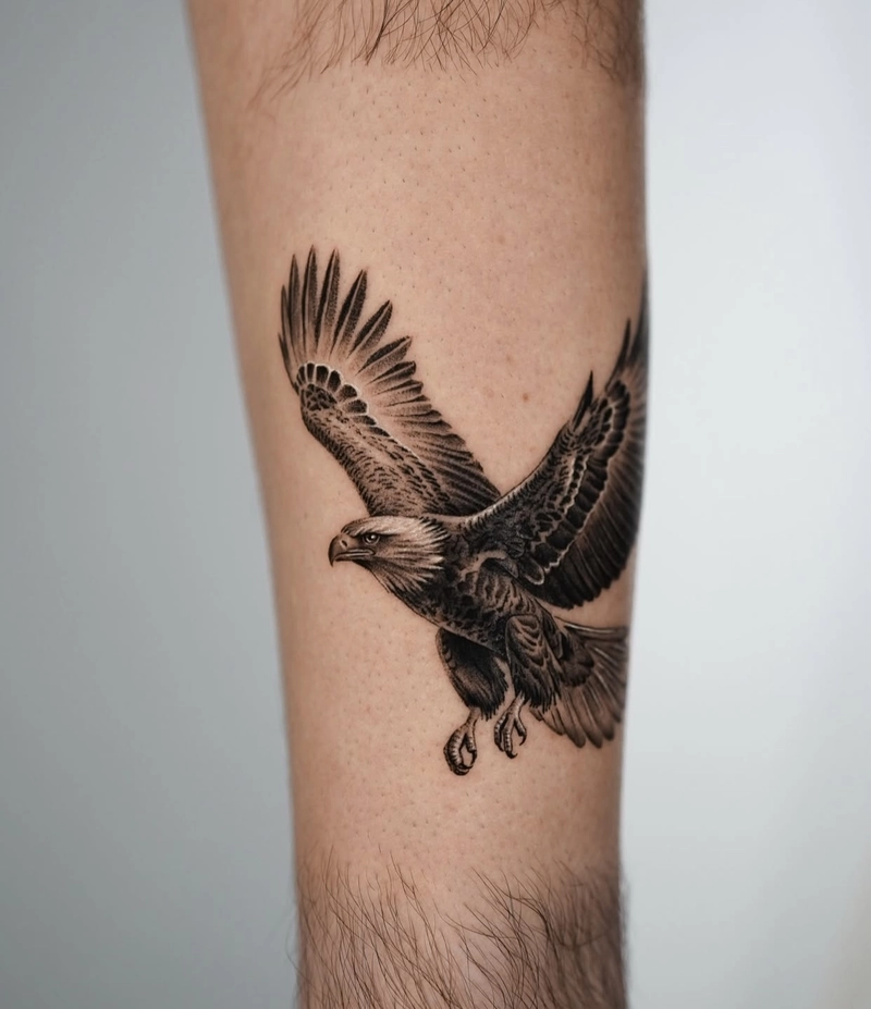 Tattoo hiện đại với hình xăm đại bàng