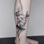 Thiết kế tattoo bắp chân nữ cá tính đầy cá tính riêng
