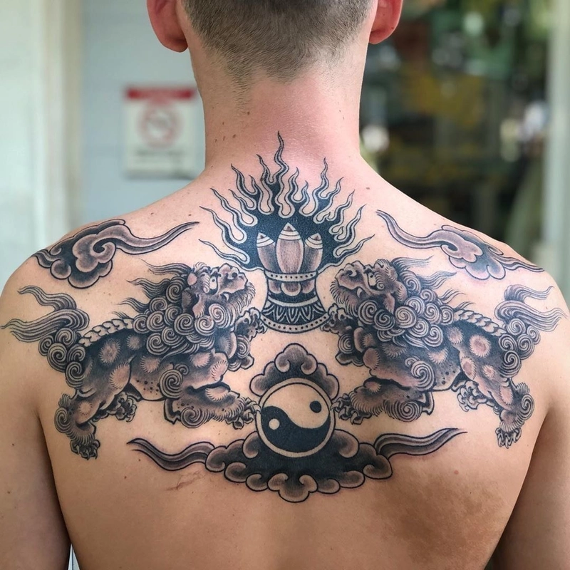 Xăm sau lưng đẹp cho nam nổi bật