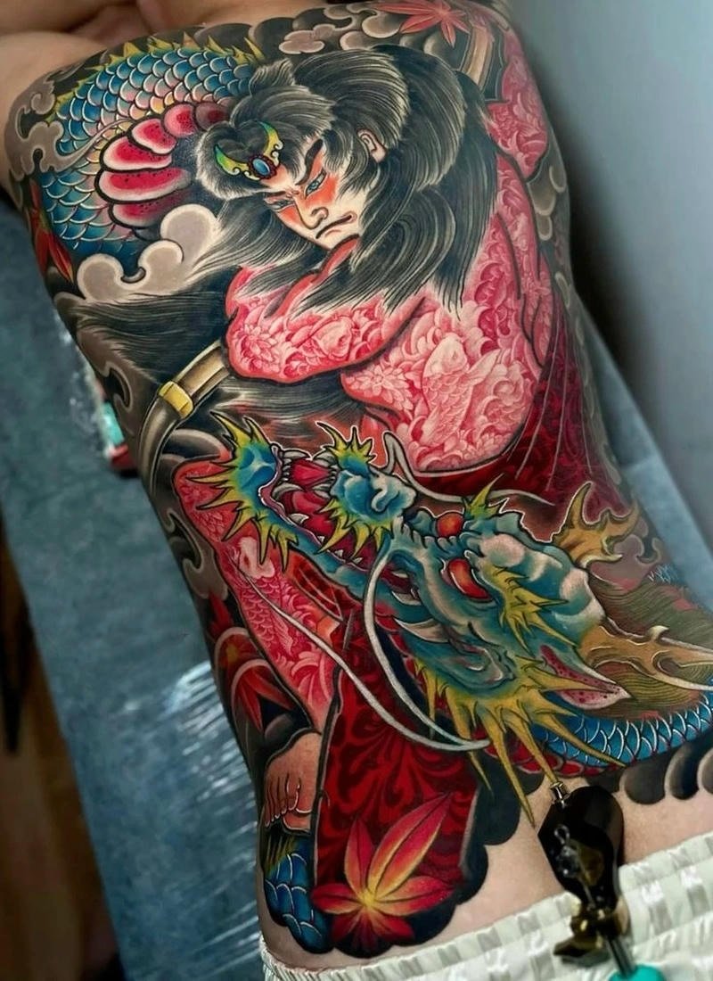 Xăm yakuza nhật dễ vẽ cho người mới tập tattoo