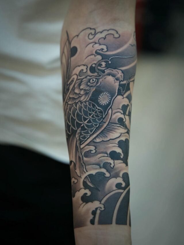 Kho 218+ hình xăm cá chép Nhật cổ đẹp và ấn tượng nhất