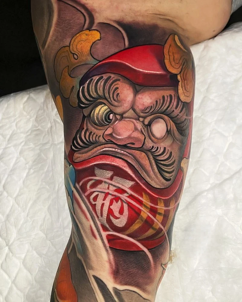 Chi tiết mắt daruma mang thông điệp hoàn thành mục tiêu