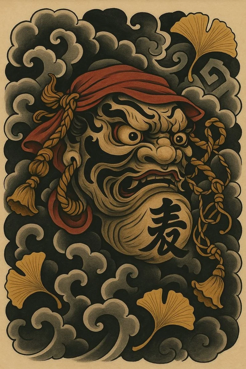 Daruma đỏ trong tattoo mang thông điệp vượt khó vươn lên