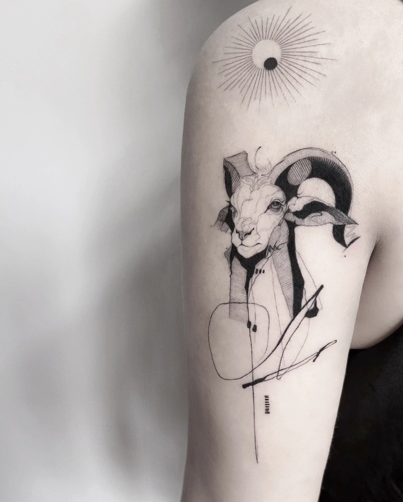 Hình ảnh tattoo 3D sáng tối cực chất