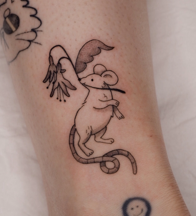 Tattoo con chuột lạ mà đẹp cho nam và nữ