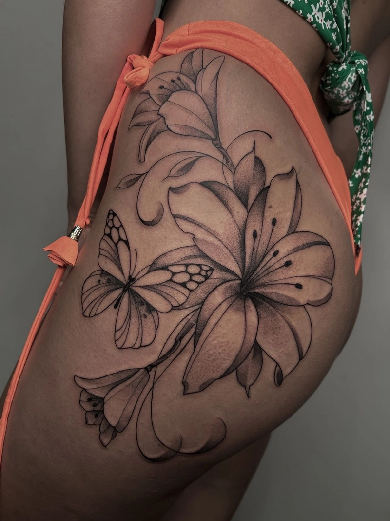Tattoo hình xăm mông với nét đẹp cuốn hút phong cách trẻ