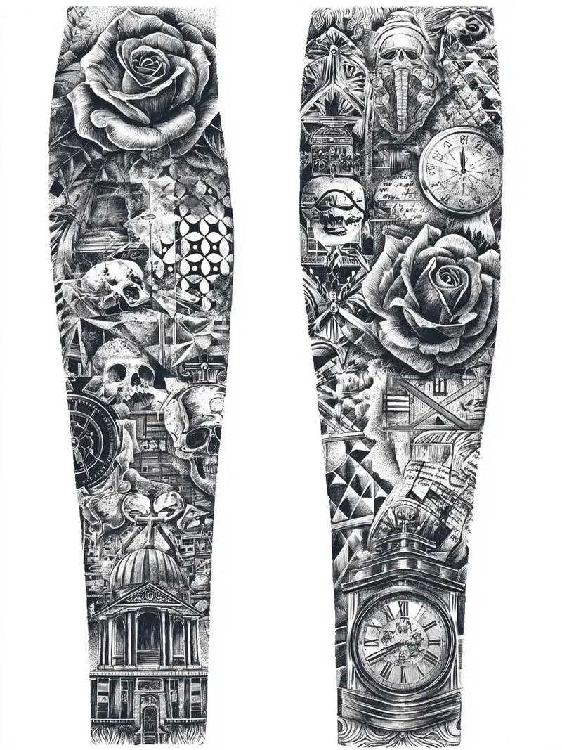 Tham khảo tattoo nhật cổ trắng đen dành cho người thích tattoo lớn
