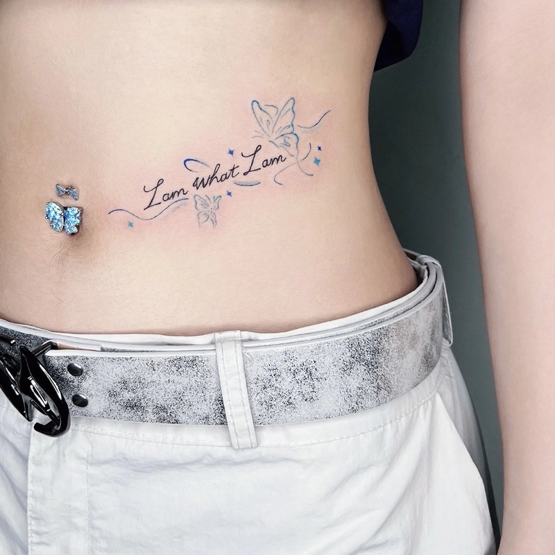Thiết kế tattoo hình xăm ở hông eo cho nữ hiện đại