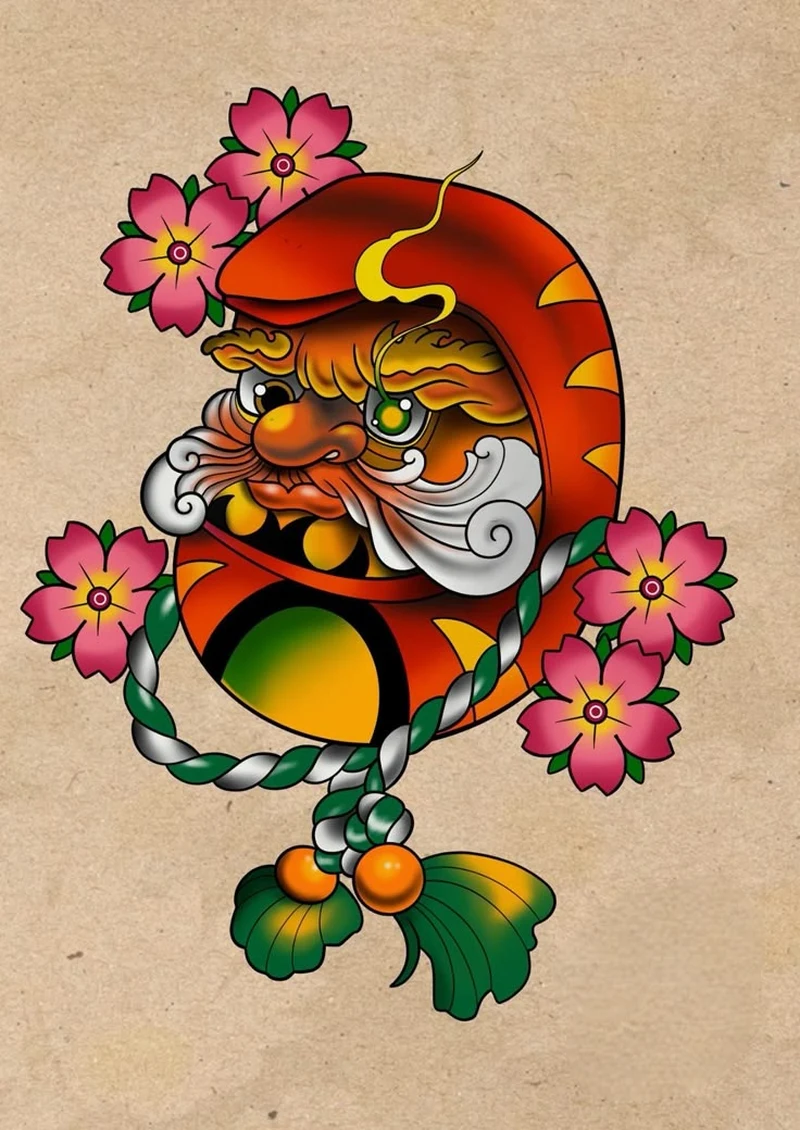 Ý nghĩa cầu may thể hiện rõ qua hình tượng daruma