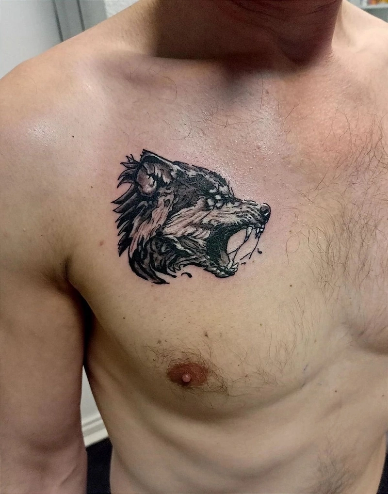 ảnh xăm con sói tattoo cực chất