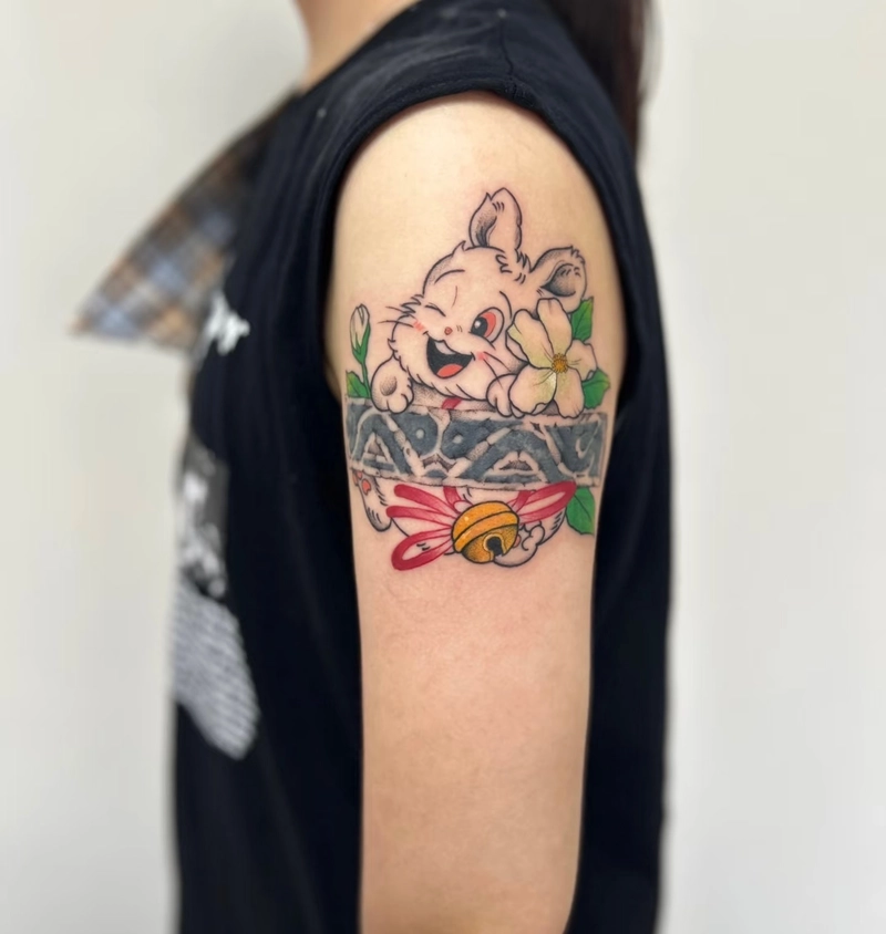 hình xăm con thỏ mang ý nghĩa may mắn