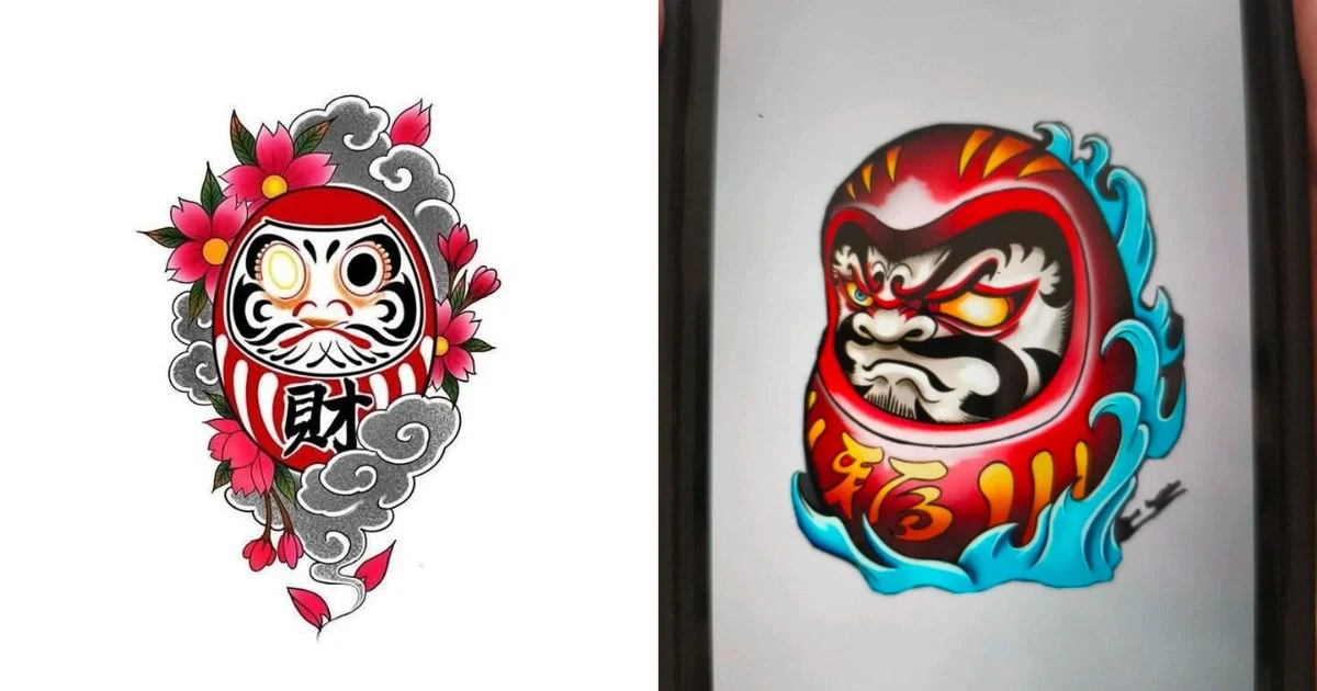 hình xăm daruma thumbnail