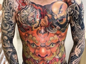 hình xăm full bụng nam thumbnail