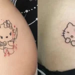 hình xăm hello kitty mini thumbnail