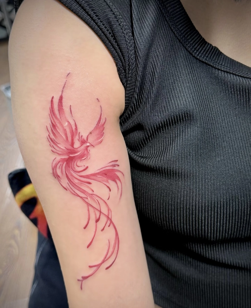 mẫu ảnh tattoo phượng hoàng thần thoại