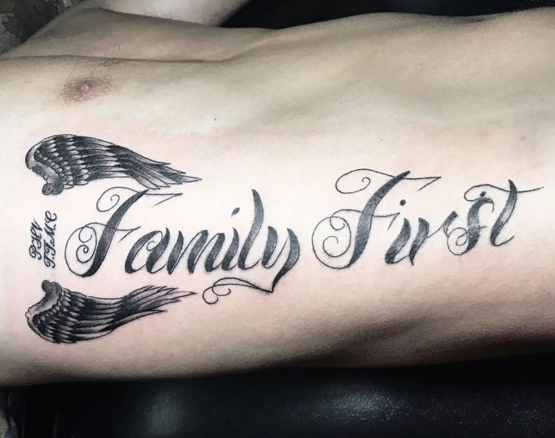 Ảnh hình xăm family cùng tattoo chữ đẹp ý nghĩa