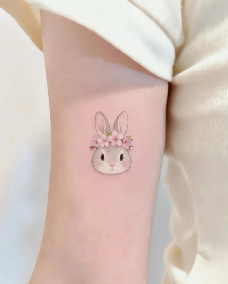 Chi tiết hình xăm con thỏ của pinky sắc nét nhất