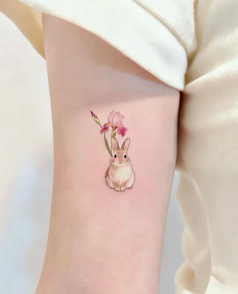 Hình xăm con thỏ của pinky đáng yêu quá mức