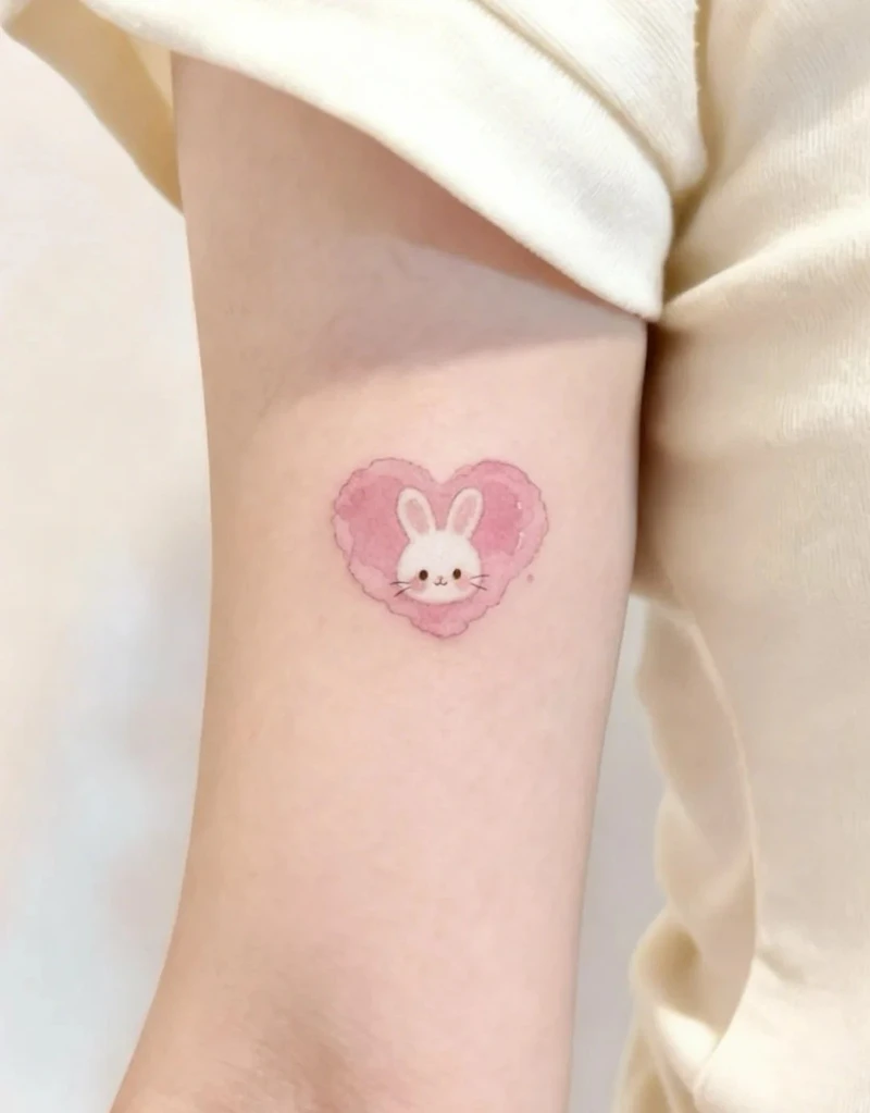 Hình xăm con thỏ của pinky phong cách tattoo chất