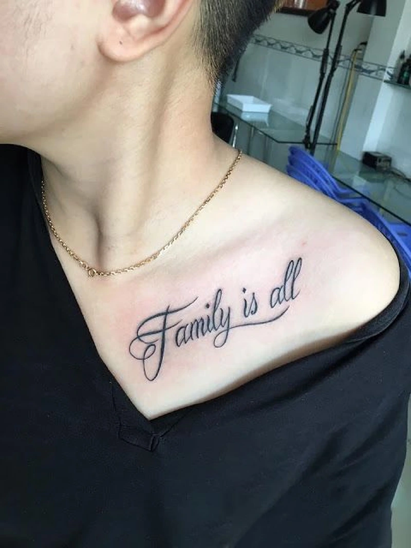 Kiểu xăm family nổi bật với thiết kế tinh tế
