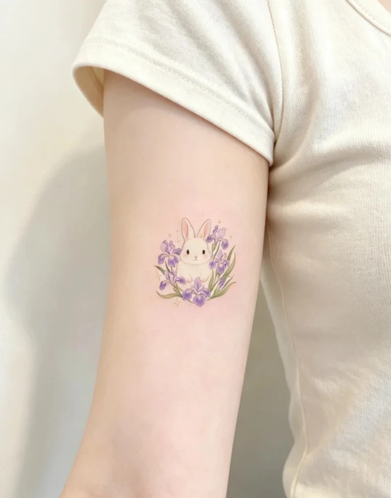 Mẫu hình xăm con thỏ của pinky đang hot trend