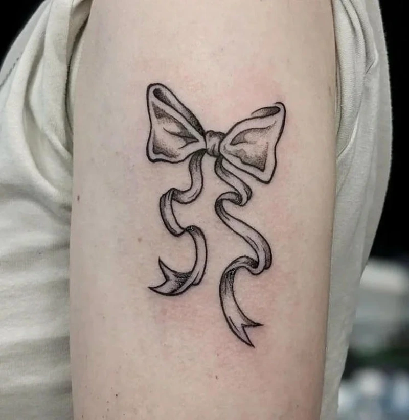 Tattoo nơ mini hợp tattoo mini nữ phong cách cute