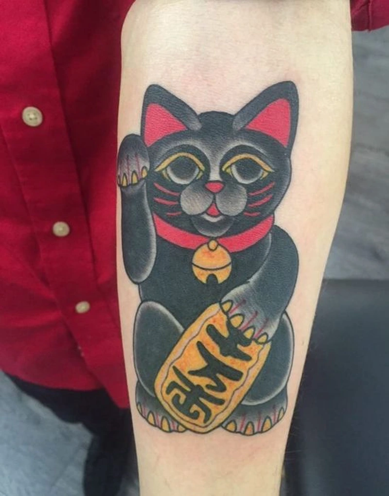 Tham khảo xăm hình mèo mini cute hợp người thích tattoo dễ thương