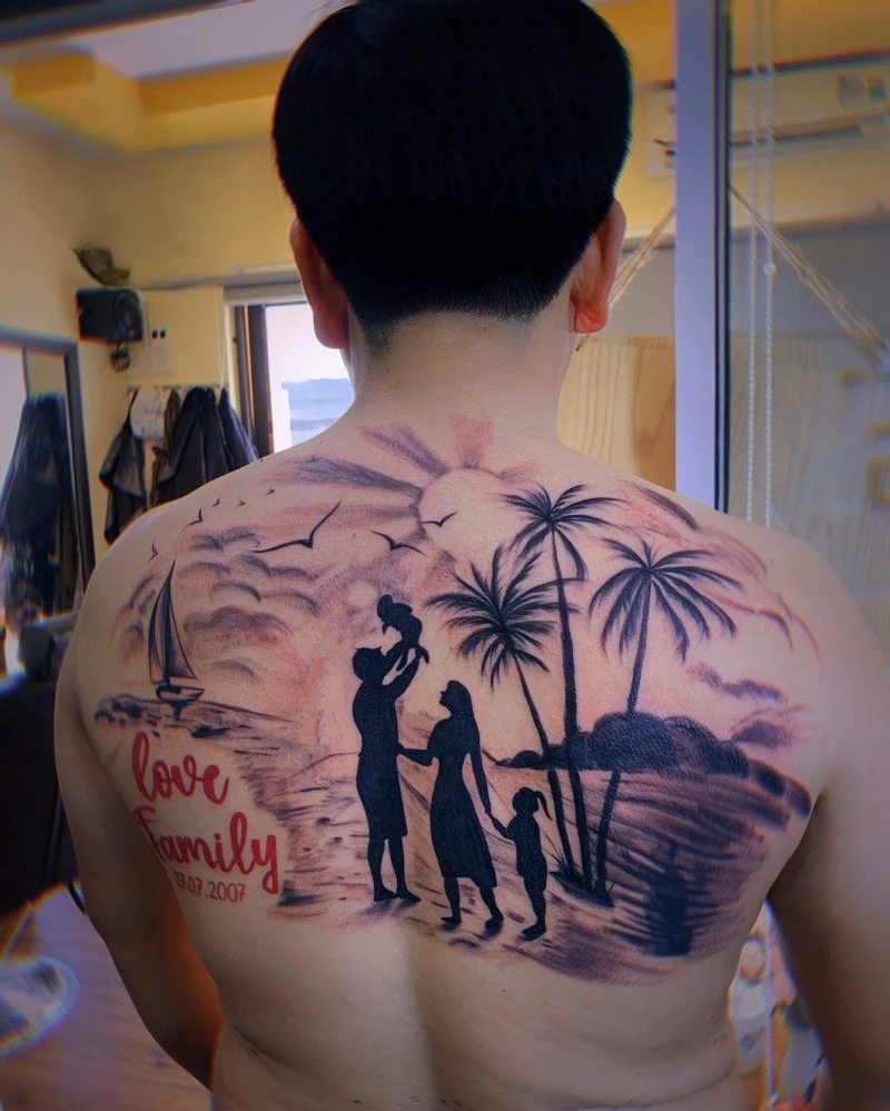 Thiết kế gia đình dành cho tattoo đầy ý nghĩa