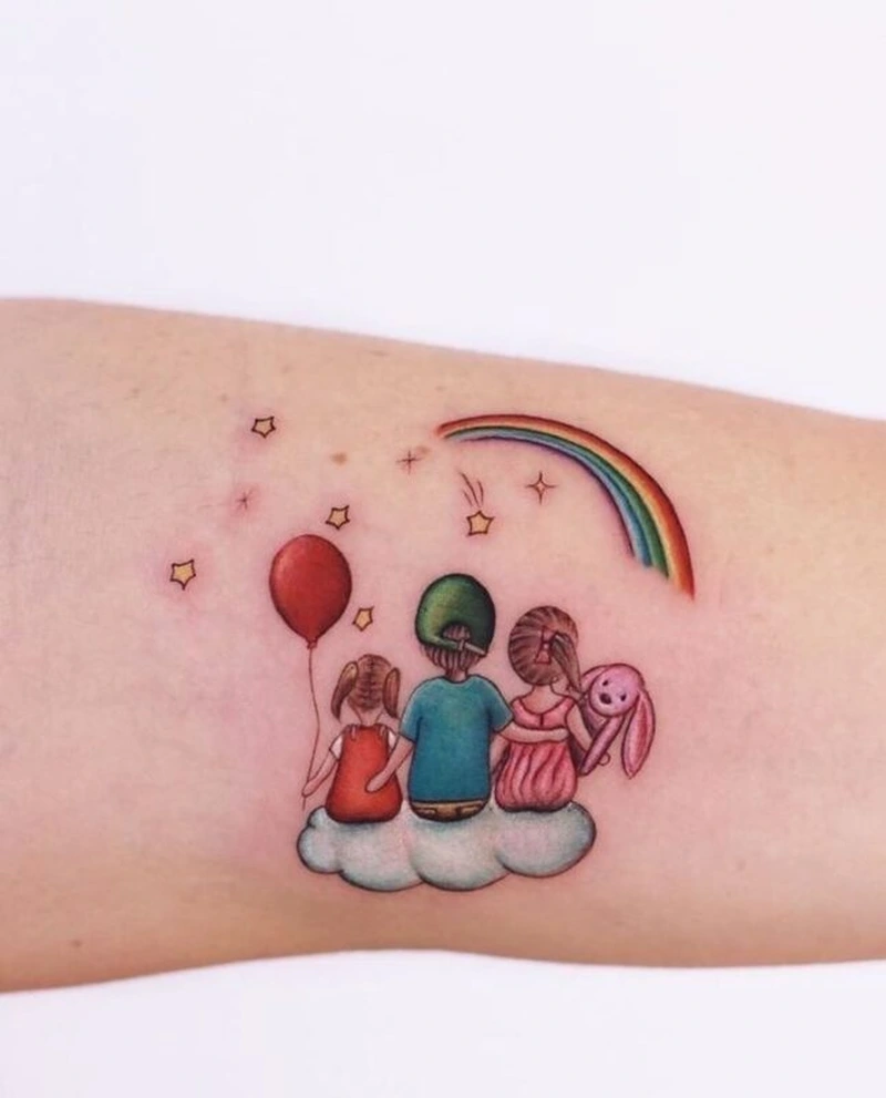 Ý tưởng tattoo gia đình dành cho nam và nữ