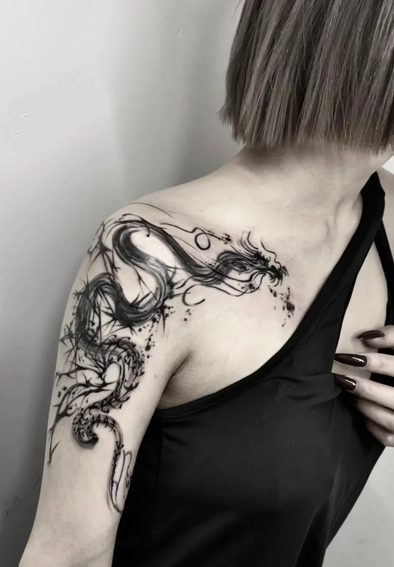 cổ điển mẫu hình xăm rồng Nhật cổ đẹp