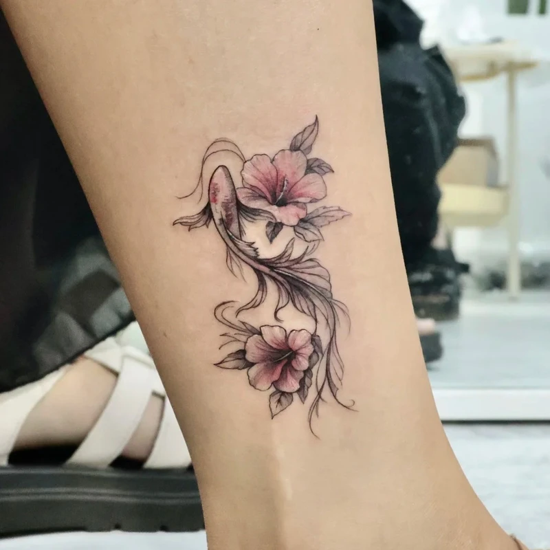 hình xăm cổ chân nhỏ đẹp cho nữ