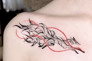 hình xăm hồ ly 9 đuôi cho nữ thumbnail