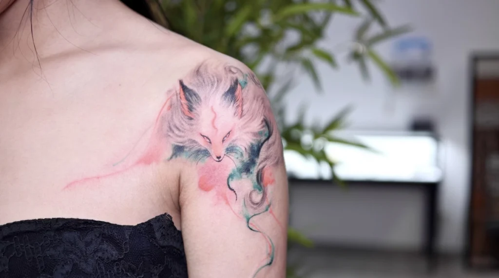 hình xăm hồ ly thumbnail