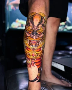 hình xăm kỳ lân nhật cổ cá tính