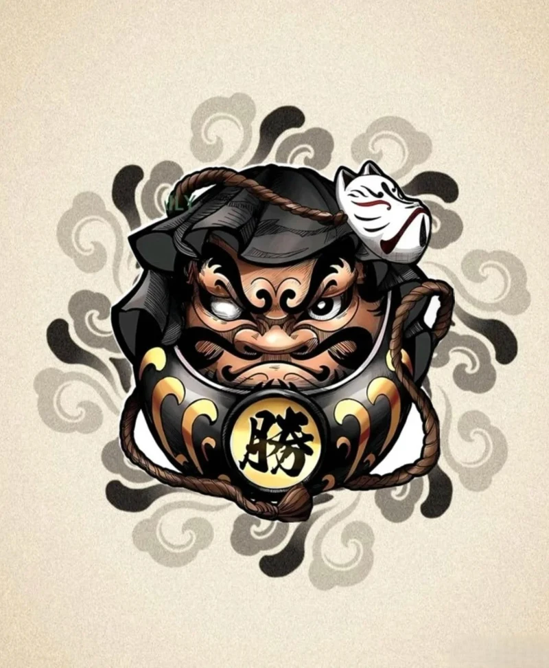 hình xăm kỳ lân nhật cổ kín tay