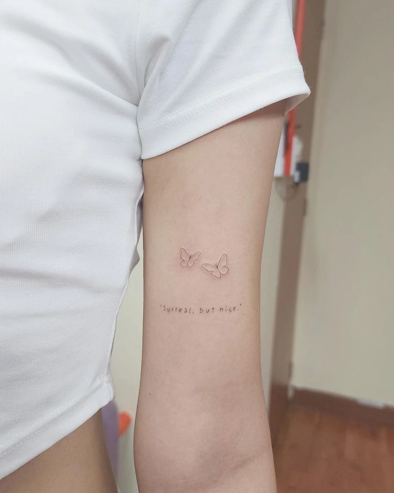 xăm chữ bắp tay nữ nghệ thuật mang ý nghĩa đặc biệt