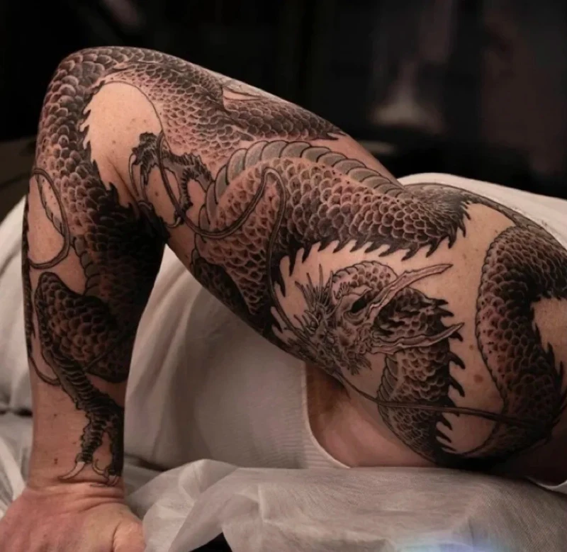 ý tưởng mẫu hình xăm rồng độc lạ