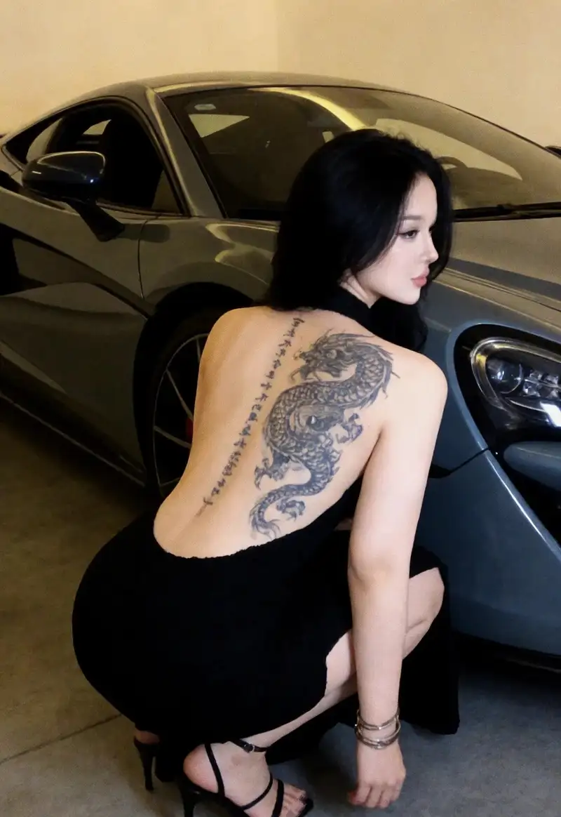 hình xăm nữa lưng nổi bật cho nam