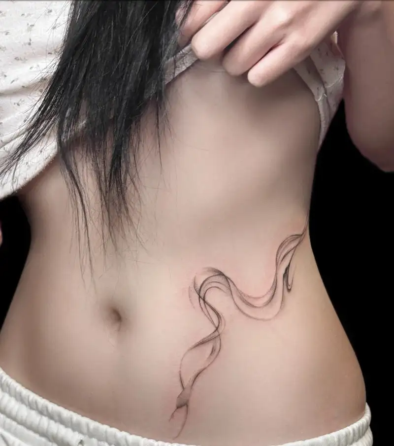 hình xăm vùng kín phong cách tối giản