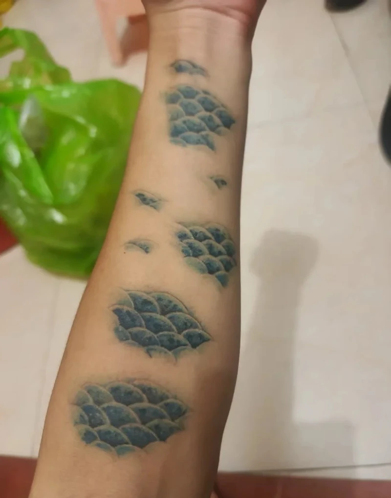 nghệ thuật hình xăm vảy rồng dành cho nam giới